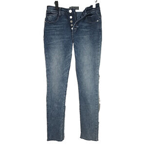 Wit & Wisdom Comfort Waist Tummy Control Button-Fly Women JEANS 2 (29" Inseam)